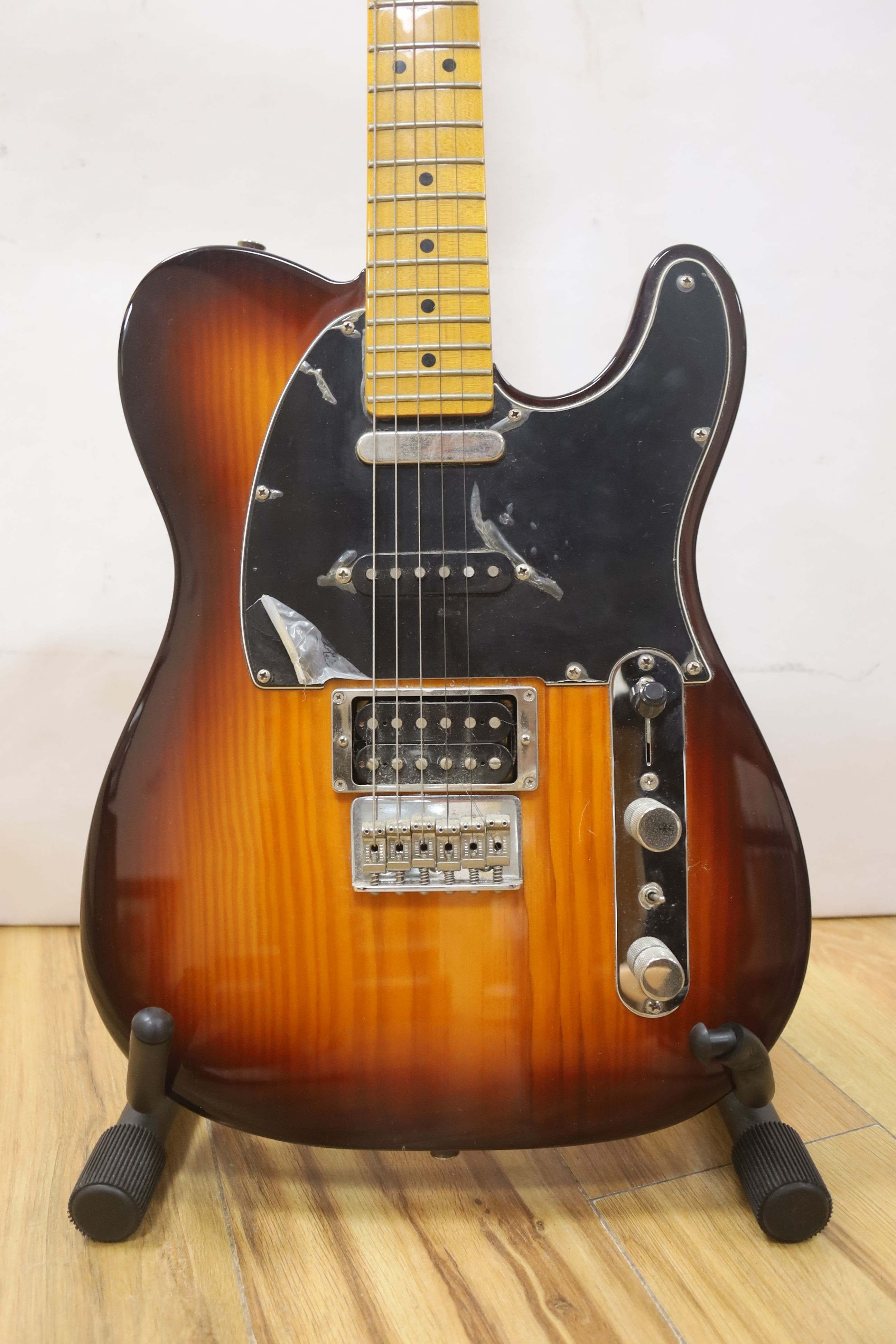 A Fender Telecaster guitar. Serial number CGF1314464